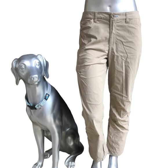 Orvis Trout Bum Fishing Cream Pants with Zipped Pocket Women’s Size 10 - Picture 1 of 8
